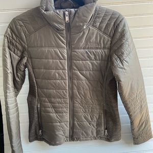 The NorthFace Olive Green Quilted Puffer Jacket